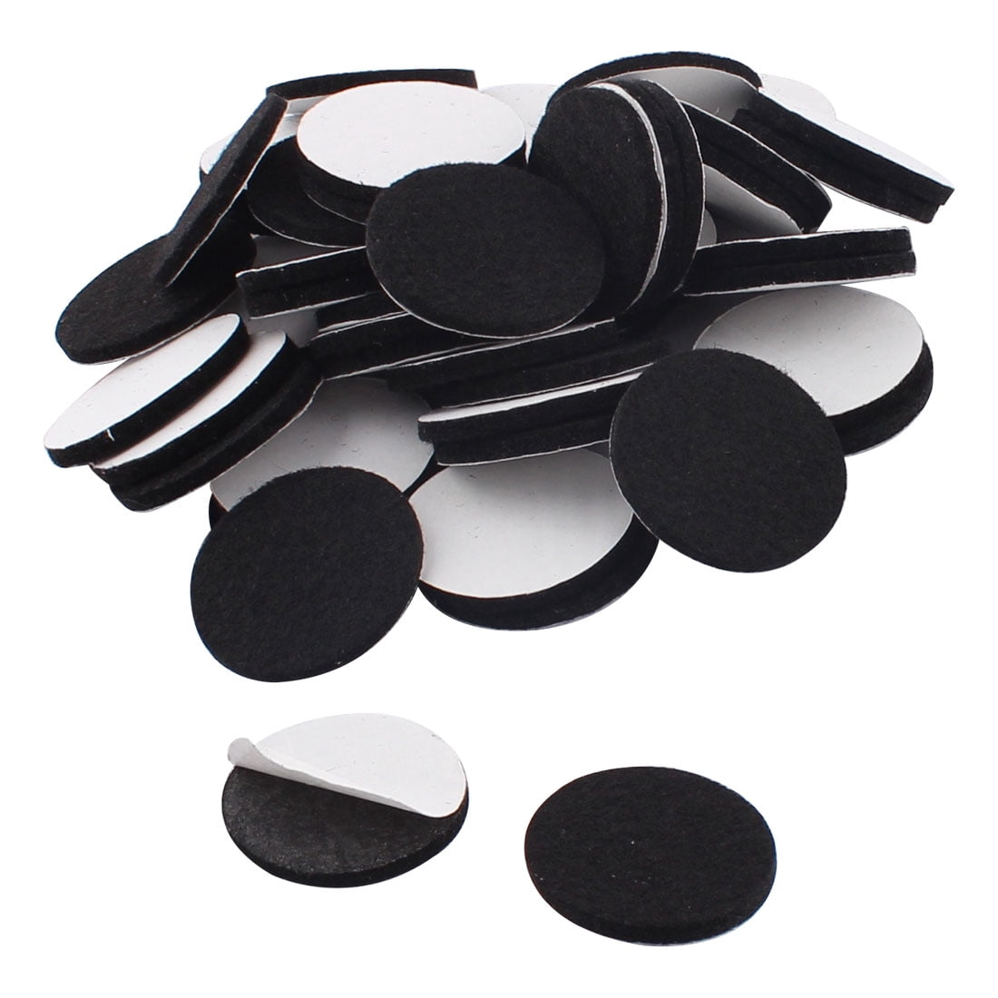 100 Almohadillas De Fieltro Autoadhesivas Negras (4x4cm) Protector De Muebles Keep It Handy