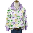 thumbnail image 5 of FEIJIBA Workout Shirts Women Masquerade Costume Color Print Shirt Casual Blouse Colorful Women's Clothing Light Violet, 5 of 5