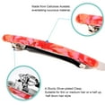 thumbnail image 4 of Small Hair Barrettes For Women Fine Hair,Colored Skinny Barrette Clips For Thin Hair,Cellulose Acetate Small Hair Clips Automatic Clasp,4 Color Available (4 Packs), 4 of 7