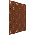 thumbnail image 2 of Ekena Millwork 19 5/8"W x 19 5/8"H Delfina EnduraWall Decorative 3D Wall Panel, Bright Coat Copper (12-Pack for 32.04 Sq. Ft.), 2 of 6
