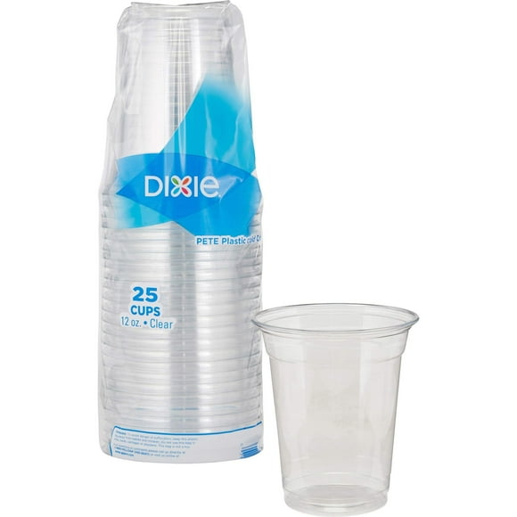 Dixie Clear Plastic Cold Cup, 12 fl oz
