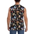 thumbnail image 4 of Bixox Men's Mushrooms and Autumn Leaves Printed Shirt Sleeveless Fitness Tank Top-X-Large, 4 of 7