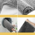 thumbnail image 3 of MK Gdledy Microfiber Bathroom Rugs , Soft Non-Slip Absorbent Bath Mat And U-Shaped Toilet Contour Rug，20" x 20"-U, 3 of 6