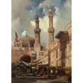 thumbnail image 2 of Adrien Dauzats 11x14 Gold Ornate Wood Frame and Double Matted Museum Art Print Titled - A Cairo Bazaar (1839), 2 of 4