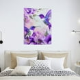 thumbnail image 5 of ZFLMY Hummingbirds Flowers Tapestry Wall Art for Home Decoration 30*40in, 5 of 5