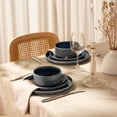thumbnail image 6 of Vase and Vessel Ceramic Dinnerware Set, 12 Piece, Denim, Service for 4, Hearthstone Collection, 6 of 6