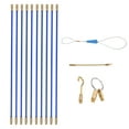 thumbnail image 1 of Chendee 10 Rods X 33Cm,4Mm Cable Rods,Fish Tape, Fibreglass Electric Cable Threader Blue, 1 of 9