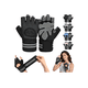 thumbnail image 1 of Guantes Para Gym Pesas Deportivos Muñequeras Mujer Y Hombre Xtellar negro, 1 of 4
