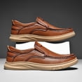 thumbnail image 3 of Zapatos casuales para hombre para primavera y verano, zapatos tipo frijol, zapatos de moda para hombre, zapatos de cuero cómodos sin cordones, zapatos para conducir, 3 of 6