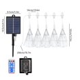 thumbnail image 4 of Qocolcyl 5 PCS Solar Hanging Firework 450 LED Lights, IP65 Waterproof Outdoor Pendant Lights with Remote, for Christmas Patio Wedding Party Yard, Xmas Holiday Decor and Home Decorations, 4 of 7