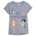 thumbnail image 1 of Camiseta Bluey Family Bingo Bandit Mom gris para niñas de 6 años, 1 of 1
