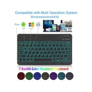 BONAEVER Keyboard Case for Samsung Galaxy Tab S9 Ultra 14.6 Inch 2023 SM-X910 SM-X916B SM-X918U Smart Folio Cover with 7 Color Backlit, Smat Stand Cover with Magnetic Detachable Wireless Keyboard
