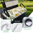 thumbnail image 5 of Golf Cart Seat Covers for 2 Seater,Spring Flowers Microfiber Cart Seat Towel Blanket,White Botanical Nature Daffodils Floral Absorbent Breathable NonSlip Bench Seats Protector for Golf Course 51"x31", 5 of 9