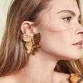 thumbnail image 3 of Pendientes de mariposa grandes de oro delicado bohemio, pendientes de gota de oro grandes y delicados, pendiente de declaración, joyería para el cuerpo para mujeres y niñas BANYUO  Electrónica, 3 of 5