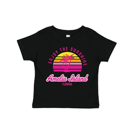 

Inktastic Summer Enjoy the Sunshine Amelia Island Florida in Pink Gift Toddler Boy or Toddler Girl T-Shirt