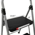 Hyper Tough Gray & Black 2Step Steel Large Platform & Foldable Step