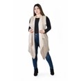 thumbnail image 1 of Chaleco largo asimetrico Roman Fashion /Tallas Extras, 11970 (Beige) beige 42, 1 of 5