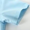 thumbnail image 4 of Akiihool Boys School Uniform Pique Polo Shirts with Short Sleeves (Sky Blue,18-24 Months), 4 of 7