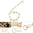 thumbnail image 4 of Dog Chain, Yellow Pet Traction Rope Dog Choke Chain  For Medium And Large Size Dog For Training Choke For For M L Dogs, 4 of 8