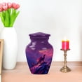 thumbnail image 7 of JAGASY Dragon Urn for Ashes Adult Male, Purple Small Urns for Human Ashes Keepsake, Snowy Mountain & Sunset Decorative Urns for Sister, Cremation Urn for Brother, (3 Inch), 7 of 7