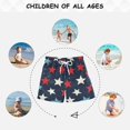 thumbnail image 6 of FORMRS Boys Swim Trunks Quick Dry Mesh Liner Boardshorts Sizes XS-XL, Red White Stars, 6 of 7