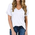 thumbnail image 1 of T-shirt à Manches Courtes et Col Rond pour Femme, 1 of 4