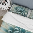 thumbnail image 4 of Designart "Azure and Snow Dahlia Duo I" Floral Dahlia Bedding Covert Set - Dahlia Blue Floral Bed Set With 2 Shams, 4 of 6