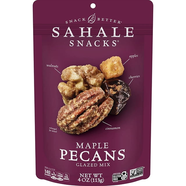Glazed Mix Nut Blend Variety Pack, 1.5 Oz Grab & Go Bags (12 Total Packs) - Four Different Dry-Roasted Deluxe Mixed Nuts Blends Included - Non-GMO Kosher & Certified Gluten-Free Snacks