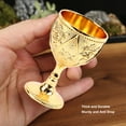 thumbnail image 3 of Copa De Vino De 2 Paquetes Exquisita, Copa De Beber En Estallido Vintage De aleación De Zinc Con Patrón De Flores 3D, Década Decorativa De Cristalería Decorativa Hecha A Mano, 3 of 7