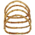 thumbnail image 1 of 4 asas gruesas de bambú macizo en forma de D para bolsos, prácticas perchas para marcos de bolsos, accesorios para bolsos de bricolaje, asas de madera para bolsos., 1 of 7