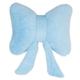 thumbnail image 3 of Cojín decorativo con lazo de peluche para sofá, cama, sala de estar y dormitorio. Azul, 3 of 9