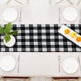thumbnail image 3 of HLONK Black And White Checkered Table Flag Christmas Table Flag Tablecloth Placemat, 3 of 8