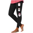 thumbnail image 3 of YOIAVAIOY Novelty Christmas Leggings for Women High Waisted Snowflake Gradient Print Tights Buttery Soft Stretch Yoga Pants Xmas Gifts Black XXL, 3 of 5