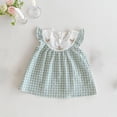 thumbnail image 1 of Body a cuadros de verano 2025 para niñas, monos infantiles con bonito conejito bordado, ropa dulce para bebés de 0 a 2 años, vestido para hermanas, 1 of 6