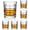 Square Pattern, 6*10.8oz, variant on Glasses Set of 6 Large Glass Tasting Cups Glasses Tumblers for Drinking Irish (Square , 6*10.8oz)