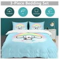 thumbnail image 6 of Cinnamoroll Duvet Cover Set 3-Piece Bedding Set Soft Warm And Comfortable Soft Bed Set with 1 Duvet Cover And 2 Pillowcases for Bedroom All Season 79"x90", 6 of 7