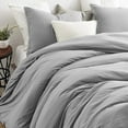 thumbnail image 2 of Byourbed Natural Loft Oversized Comforter Set - Alloy Queen 3 Piece, 2 of 5
