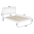 thumbnail image 4 of Mission Full Solid Wood Platform Bed in White, 4 of 9