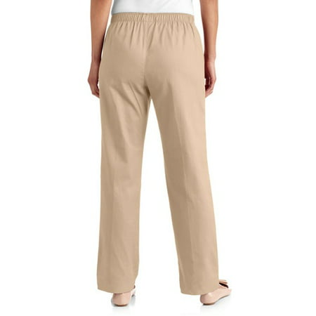 White Stag - White Stag Women's Elastic Waist Woven Pull-On Pants ...