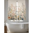 thumbnail image 5 of Vintage Botanical Sheer Curtains 72 Inch Length 2 Panels Set, Spring Floral Summer Botanical Rustic Voile Window Treatment Rod Pocket Curtains Sheers Drapes for Bedroom/Living Room/Kitchen 52"x72"x2, 5 of 7