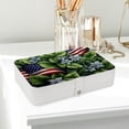 thumbnail image 6 of American Flag PU Leather Jewelry Organizer Box Necklace Holder with Removable Compartment - Portable, 6 of 6