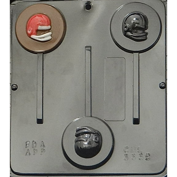 3339 Football Helmet Lollipop Chocolate Candy Mold