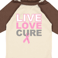 thumbnail image 4 of Inktastic Live Love Cure Breast Cancer Boys or Girls Long Sleeve Baby Bodysuit, 4 of 5