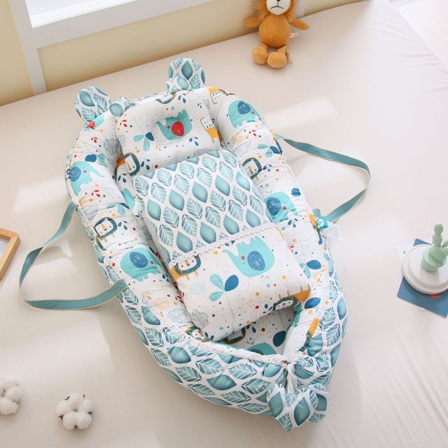 Cuna portátil para bebé, cama para recién nacidos, cama antiesputos biónica, cama antipresión