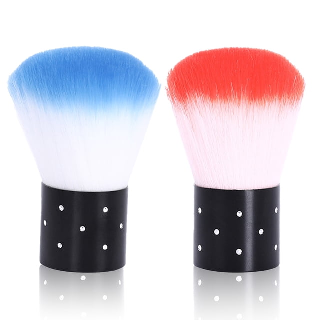 2 uds pincel para polvo de uñas, herramientas para decoración de uñas, pinceles de maquillaje, pinceles para decoración de uñas