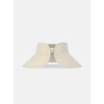 thumbnail image 2 of Time and Tru Women's Lightweight Packable Straw Visor Hat, Light Natural, 2 of 3