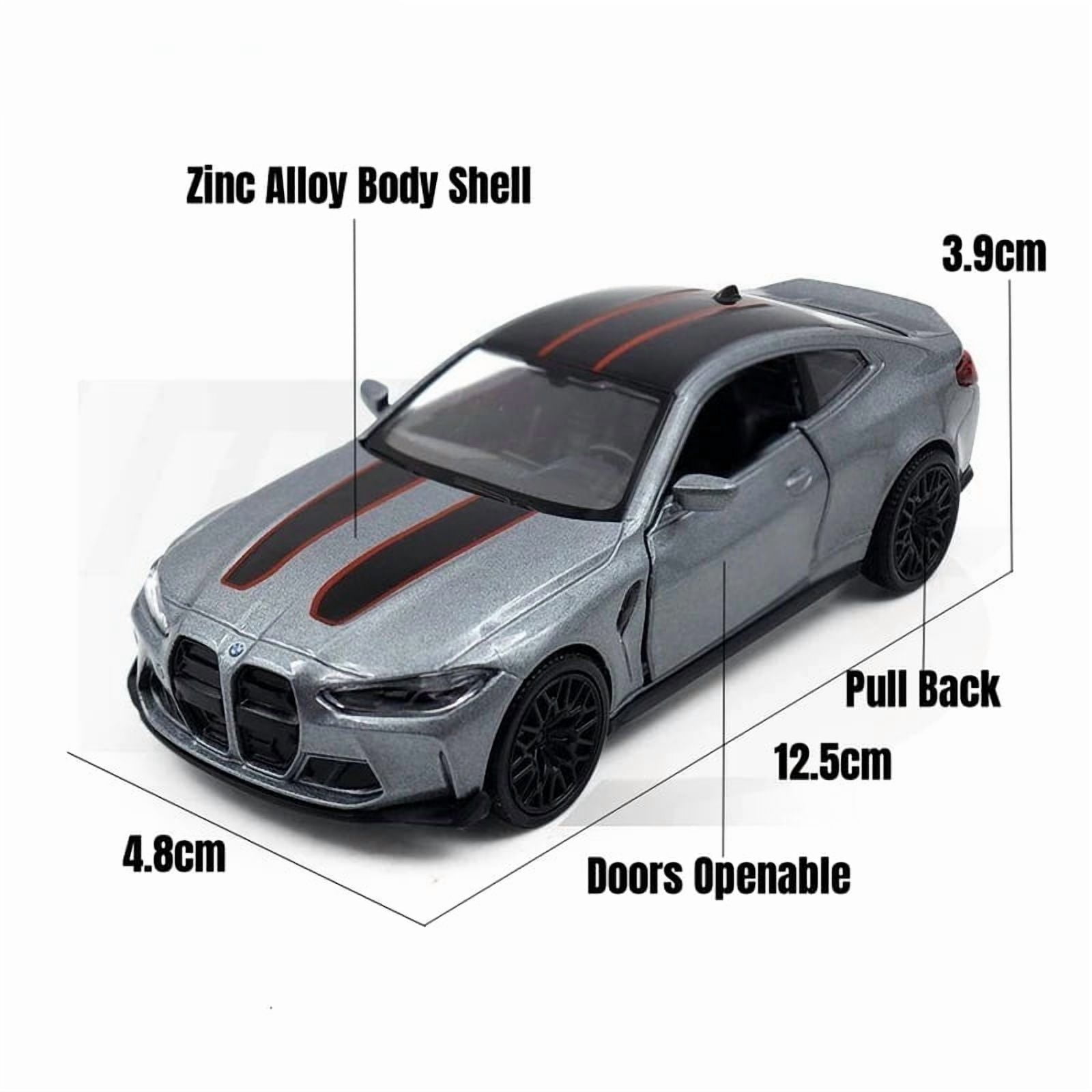 1/36 BMW M4 CSL G82 Sedan Toy Car Miniature Model RMZ CiTY Free Wheels Pull Back Diecast Alloy Collection Gift For Children Boy