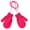 Hot Pink, variant on Fimkaul Kids Winter Gloves Mittens Knitted Warm With String Solid Children Gloves