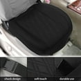 thumbnail image 3 of Unique Bargains Car Bottom Seat Pad Cover Black Faux Leather Rhombus Semi-enclosed Stereo Universal for Car SUV Truck 1 Pc, 3 of 7