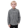 thumbnail image 2 of XinLfly Toddler Baby Boys Plaid Flannel Cardigan Long Sleeve Button Down Shirts with Pocket Jacket Shirt Winter Fall Tops Clothes,10, 2 of 8